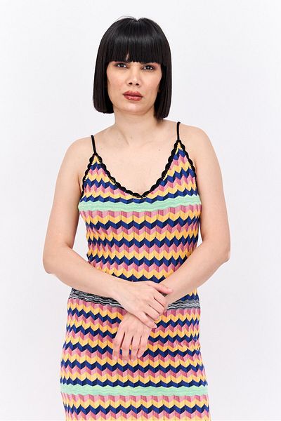 Scotch & Soda Women Knit Midi Dress, Pink