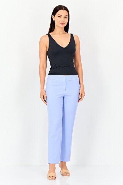 Bebe Women V Neck Solid Sleeveless Top, Black