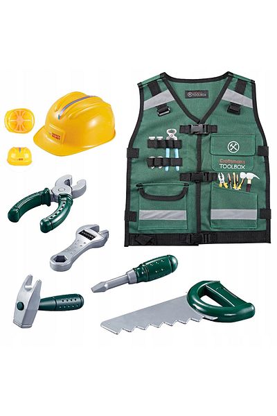ideal STORE DIY Tool Box idealSTORE Kit, Equipped with an Adjustable Protective Helmet, Vest with di