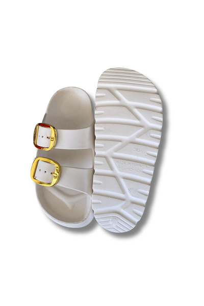 Lovita Shoes Lovita Buckle Women's Slippers 36-40 White