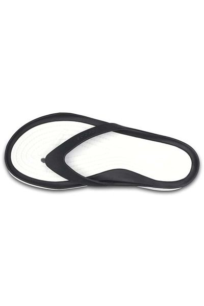 Crocs Women's Swiftwater Flip 38-39 EU - W8 US Black Flip Flops - Black/White