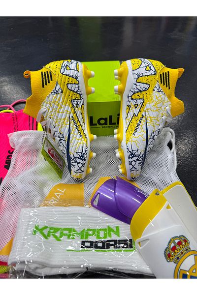 AİRBOOM Pro Crampon Set+Shin Guard+Bag+Socks