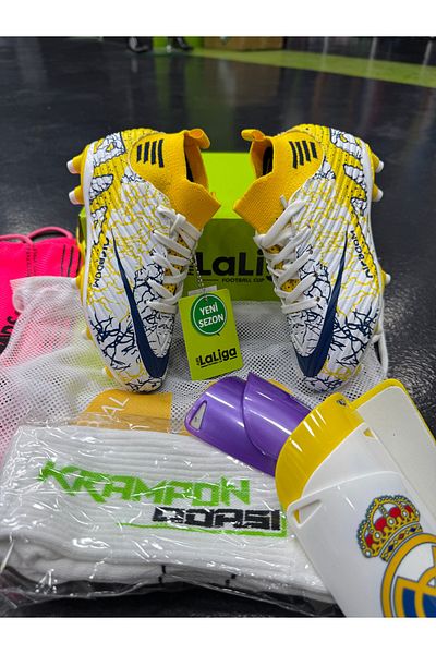 AİRBOOM Pro Crampon Set+Shin Guard+Bag+Socks