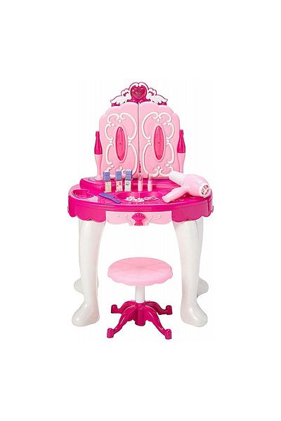OEM Beauty salon set, mirror with electric opening and functional hair dryer, 15 accessories
