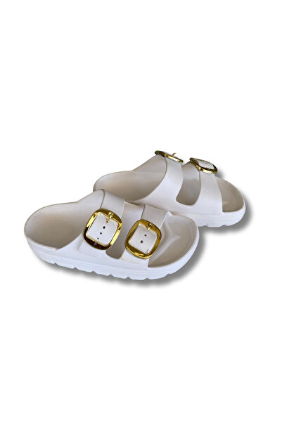 Lovita Shoes Lovita Buckle Women's Slippers 36-40 White