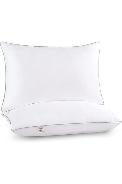DVLT 2-Piece Queen Size 75*50cm Microfiber Top Cover 1000g Deflet Hotel Linen
