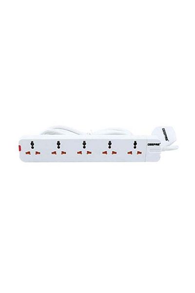 Geepas 5 Way Extension Socket Clear