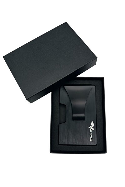 valkyrie Μεταλλική μινιμαλιστική θήκη κάρτας με έξυπνο μηχανισμό RFID Protect Κομψή ανθεκτική χωρητικότητα 15-25 καρτών