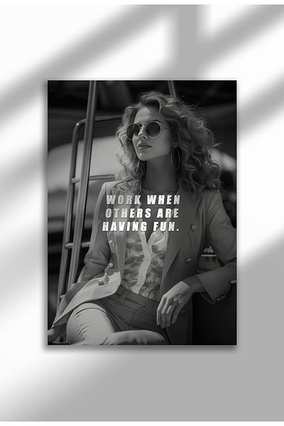 21mxm Motivational Wall Poster, Frameless Canvas, Inspirational Quote Art, Hustle Mindset 2025