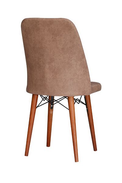 Desire Set Scaune Berlin, 6 buc Package, dining, bucatarie, tapitate cu material textil, picioare lemn