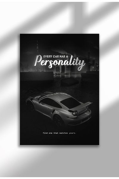21mxm Frameless Motivational Wall Poster, Supercar Art, "Stop Until Proud" Quote, Fast Mindset 2025