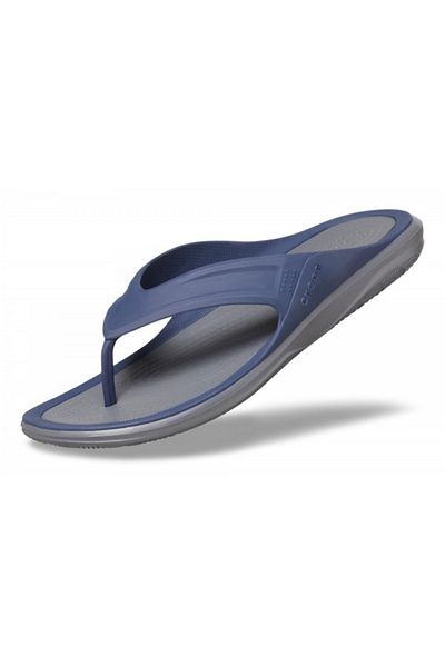 Crocs Men's Swiftwater Wave Flip Clogs 39-40 EU - M7 US Blue - Navy/Slate Grey