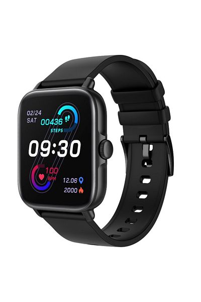 ideal STORE Smartwatch Techno BLACK IdealStore Full HD, 1.7 Inch Screen with 280x280 Resolution, Skin Monitoring