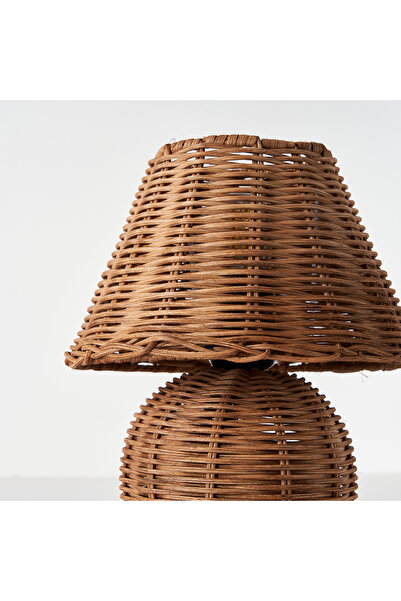 Apliqa HubRom lamp, GIRONA Decorative rattan lampshade 4083-01 21x25 cm 1xE27-60W Wood