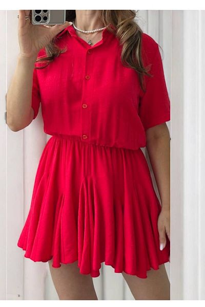GLAMSI Flowy Viscose Dress – XS, S, M – Belt Not Included