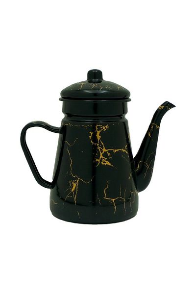 BASURRAH Black Shinko jug with gold pattern, 0.8 liters