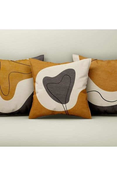 Lenjerii Deosebite Set 3 decorative pillowcases 43x43cm, Abstract Design 33