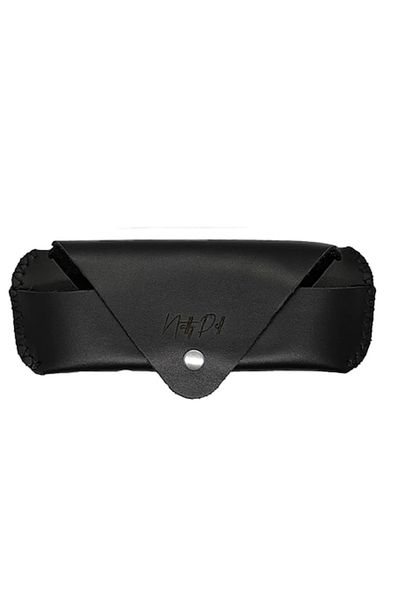 Natty Pell Handmade Eyewear Case Black Leather