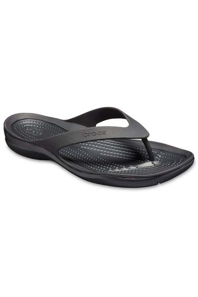 Crocs Women's Swiftwater Flip Flops Black - Black 41-42 EU - W10 US