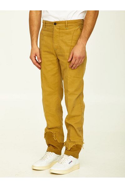 INCOTEX Camel Cotton Trousers
