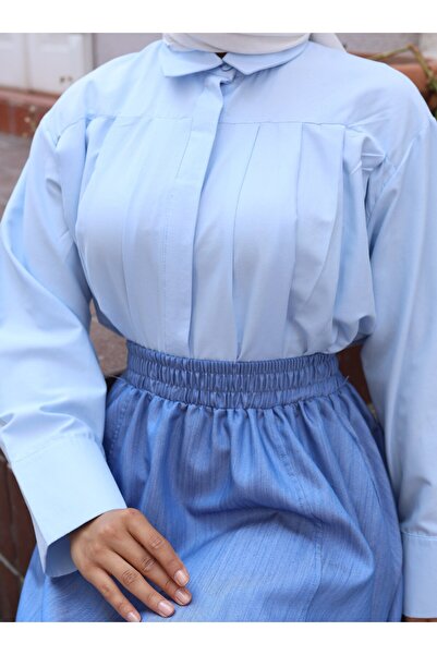 VAV ΚΟΝΤΟ ΠΙΧΟΥ ΠΟΥΚΑΜΙΣΟ - Μπλε - Vav