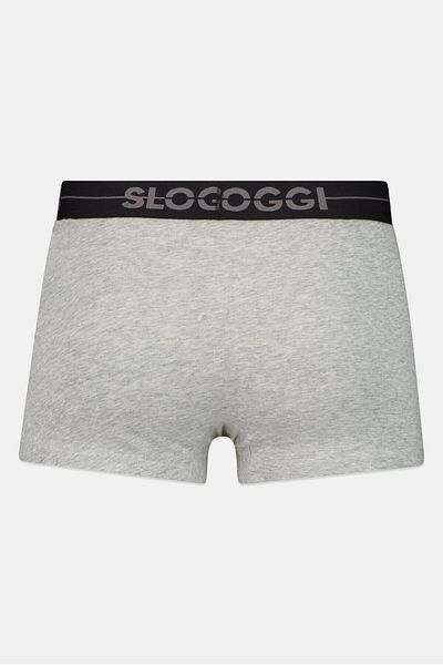 SLOGGI Men 3 Pieces Brand Logo Hipster Briefs, Grey