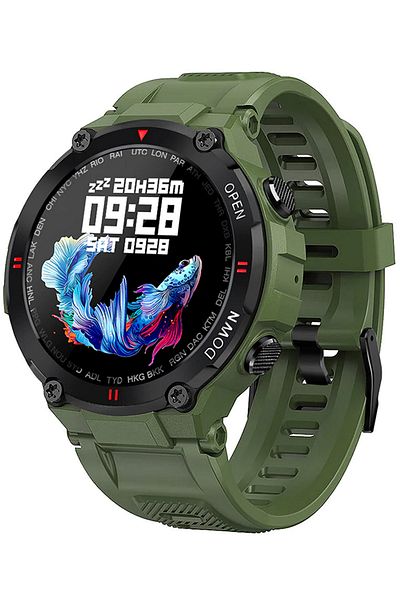 ideal STORE Smartwatch idealStore Military Watch, High Quality Materials, 7 Sports Modes, Pedometer, Me