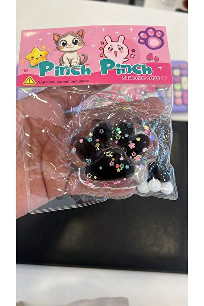 synshop KARIŞIK RENK Kedi Pati Patisi Taba Moj Moj Yumuşak Squishy Stress Oyuncak Sukuşi Pullu