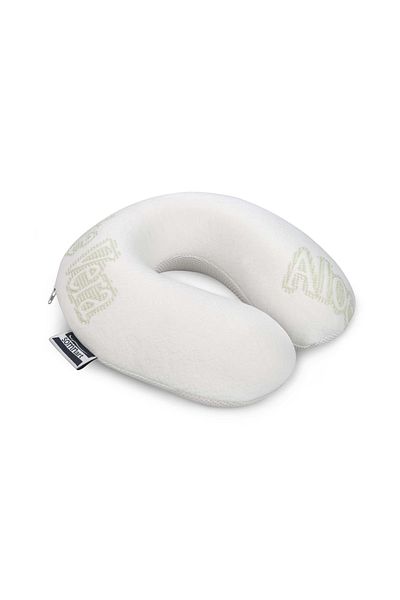 Somnart Memory Travel Pillow, With Memory Foam And Removable And Washable Cover, Aloe Vera