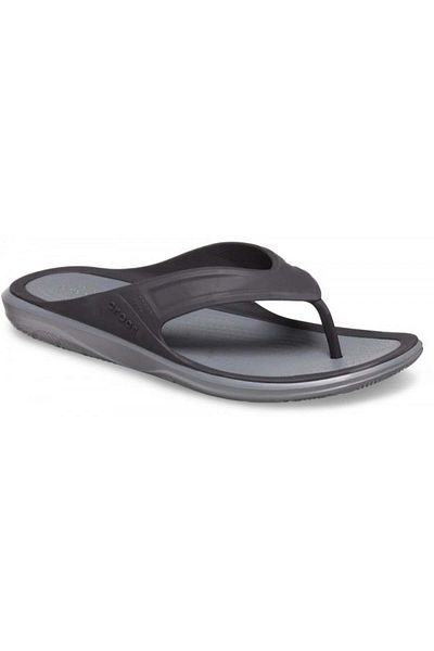 Crocs Men's Swiftwater Wave Flip Flops 46-47 EU - M12 US Black - Black/Slate Gray