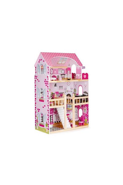bigshot Bigshot Children's Playhouse BS6391PINK, 3 Levels, 5 Rooms, Bathroom, Kitchen, Terrace, Lights Le