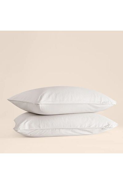 Penelope 100% Cotton Percale 2-Piece Pillowcase Gray - Pure Series