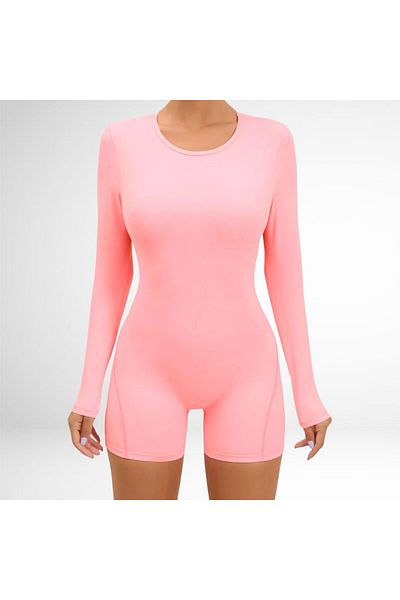 FITINT Fitness jumpsuit push-up Pink – FITINT 399