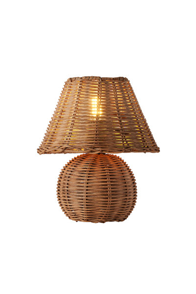 Apliqa HubRom lamp, GIRONA Decorative rattan lampshade 4083-01 21x25 cm 1xE27-60W Wood