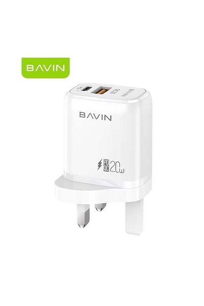 Bavin Home Charger Fast Charging Usb Qc3.0 And Type C 20w