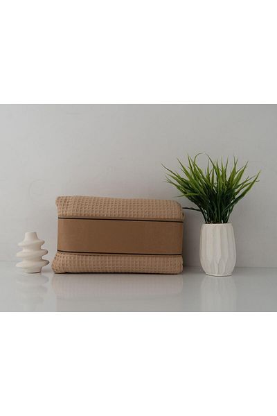 Baveno 100% Cotton 220X240 cm Waffle Patterned, Pique Bed & Sofa Cover