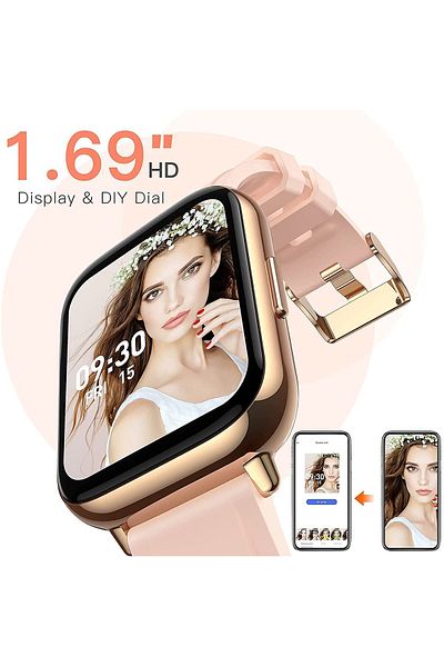 ideal STORE Saphir idealStore SmartWatch, 1.69 inch HD Screen, Call/Message Notifications, Fitness Monitoring