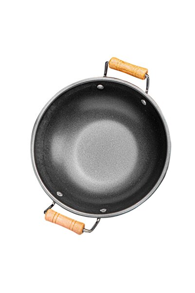 rexa مقلاة ووك غير لاصقة مع غطاء، مقلاة طبخ منزلية قابلة للتسخين بالحث الحرار...