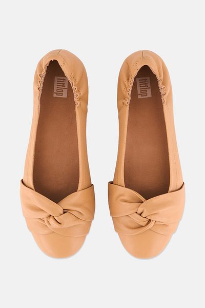 Fitflop Women Slip On Flat Shoes, Tan