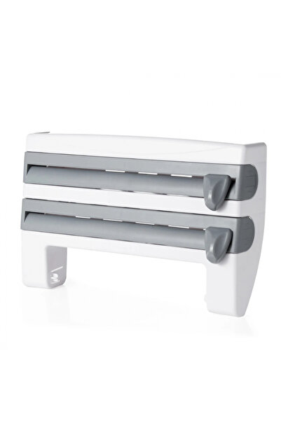 OEM Dispenser de bucătărie pentru folii alimentare și prosoape de hârtie, alb/gri