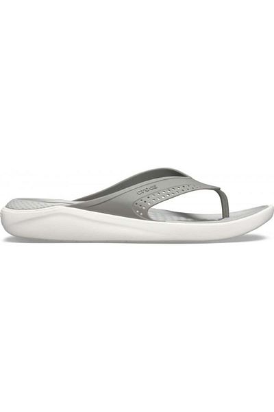Crocs LiteRide Flip 48-49 EU - M13 US Grey - Smoke/White