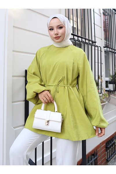 VAV Regular Sleeved Tunic - Oil Green - Vav