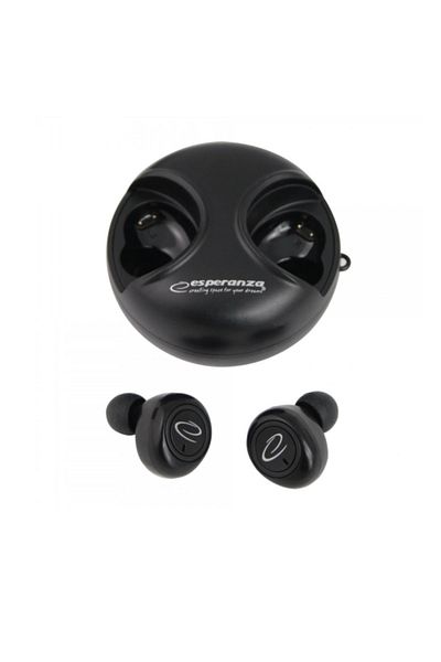 ESPERANZA Casti In-ear Wireless Tws, Aries, Bluetooth V.5.0, Cu Statie De Incarcare, Negre