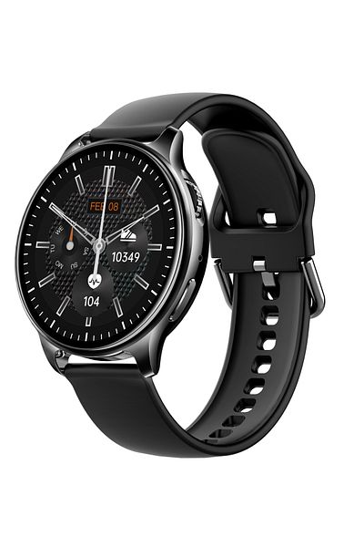 ideal STORE Yolo BLACK Smartwatch IdealStore Full HD, 1.32 Inch Screen with 360x360 Resolution, Blood Pressure Monitoring