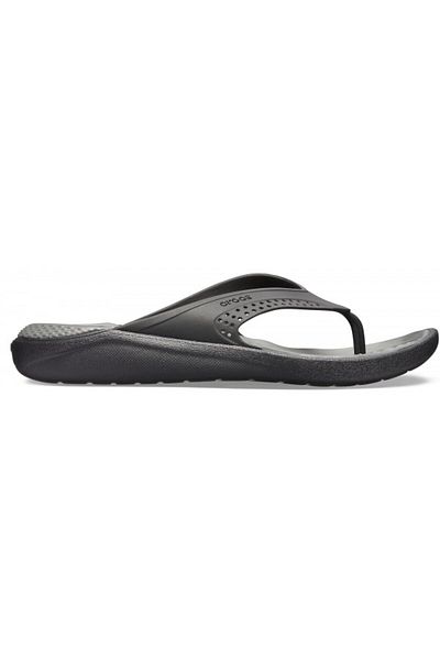Crocs LiteRide Flip 45-46 EU - M11 US Black - Black/Slate Grey