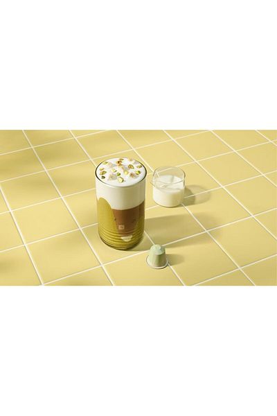 Nespresso Barista Creation Pistachio Vanilla Over Ice Flavoured Coffee Capsules, Original Line Capsu
