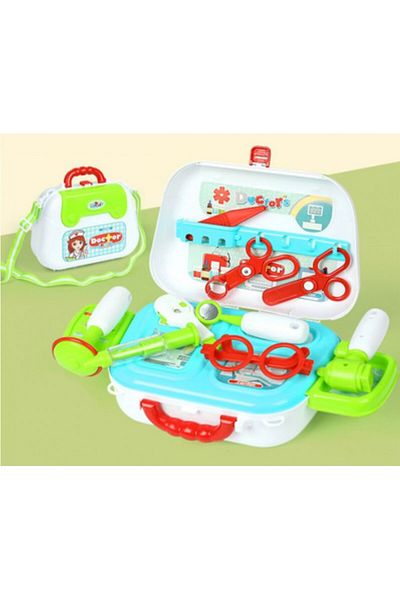 OEM First aid kit for children, doctor bag, white-green