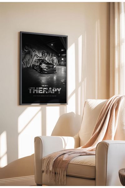 21mxm Frameless Motivational Wall Poster, Supercar Art, "Stop Until Proud" Quote, Fast Mindset 2025