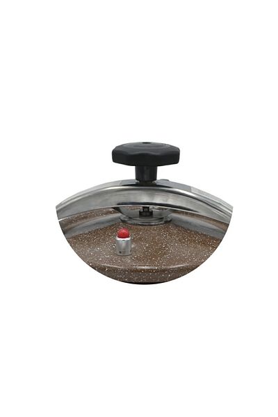 BASURRAH 5L Brown Granite Pressure Cooker