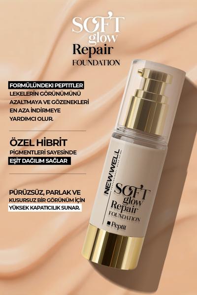 New Well Espresso Soft Glow Repair Foundation Yumuşak Işıltılı Onarıcı Fondöten 30 ML